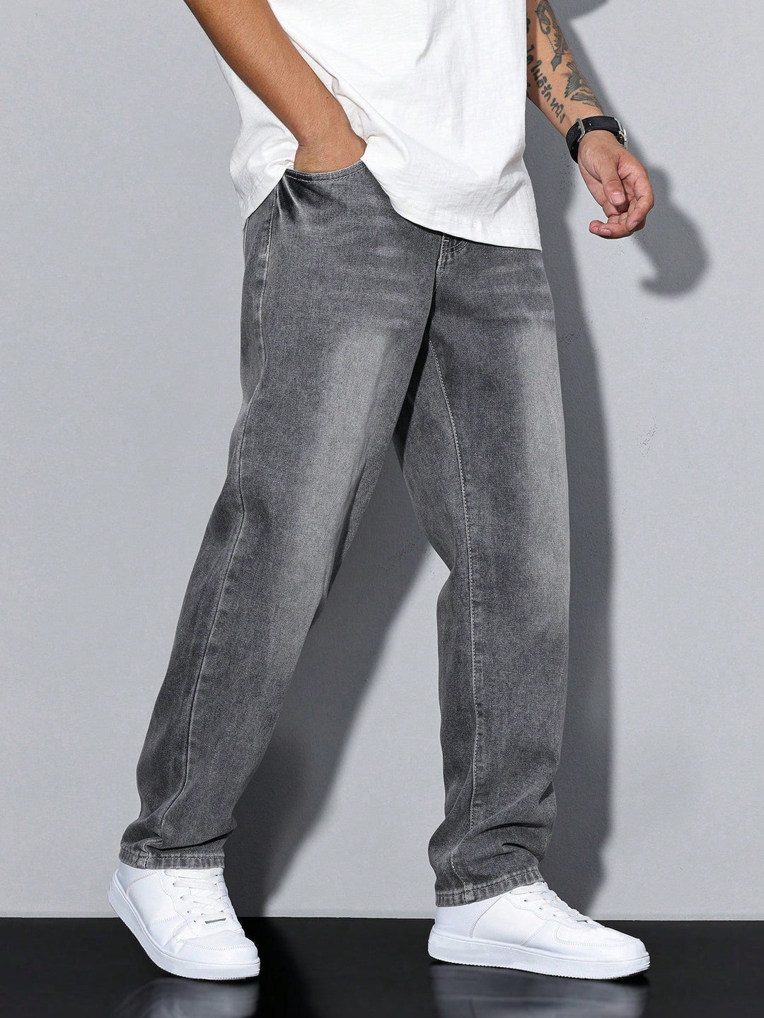 Herre Afspændt Pasform Jeans | Klassisk Denimstil Bukser