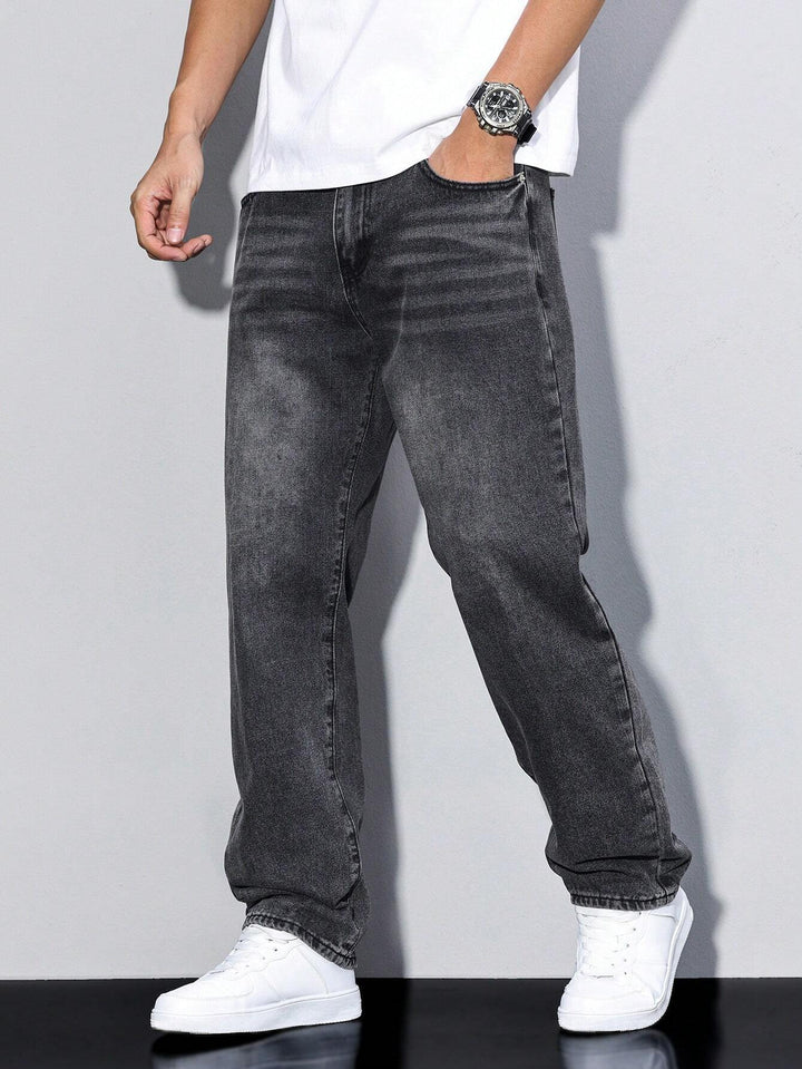 Herre Afspændt Pasform Jeans | Klassisk Denimstil Bukser