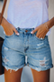 Dame Slidte Denimshorts | Afslappet Sommer Essentiel