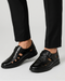 Sandales fermées pour homme à bout ouvert | Style en cuir, sandales d'été ajustables