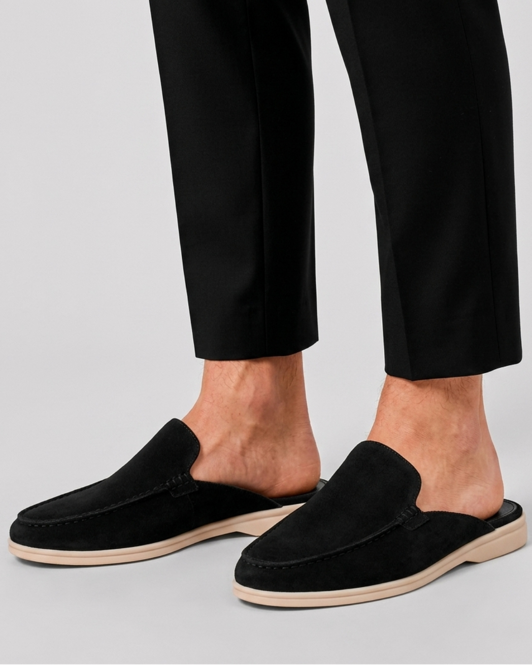 Papuci de casă pentru bărbați | Pantofi de vară cu spate deschis și slip-on