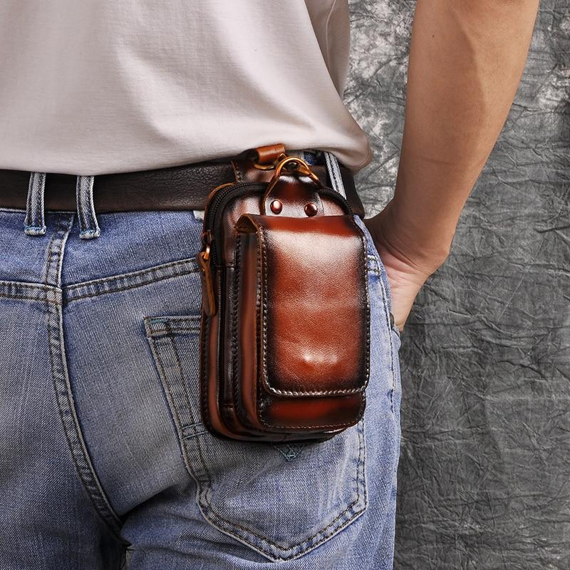 Sac banane homme style cuir | Port quotidien mains libres
