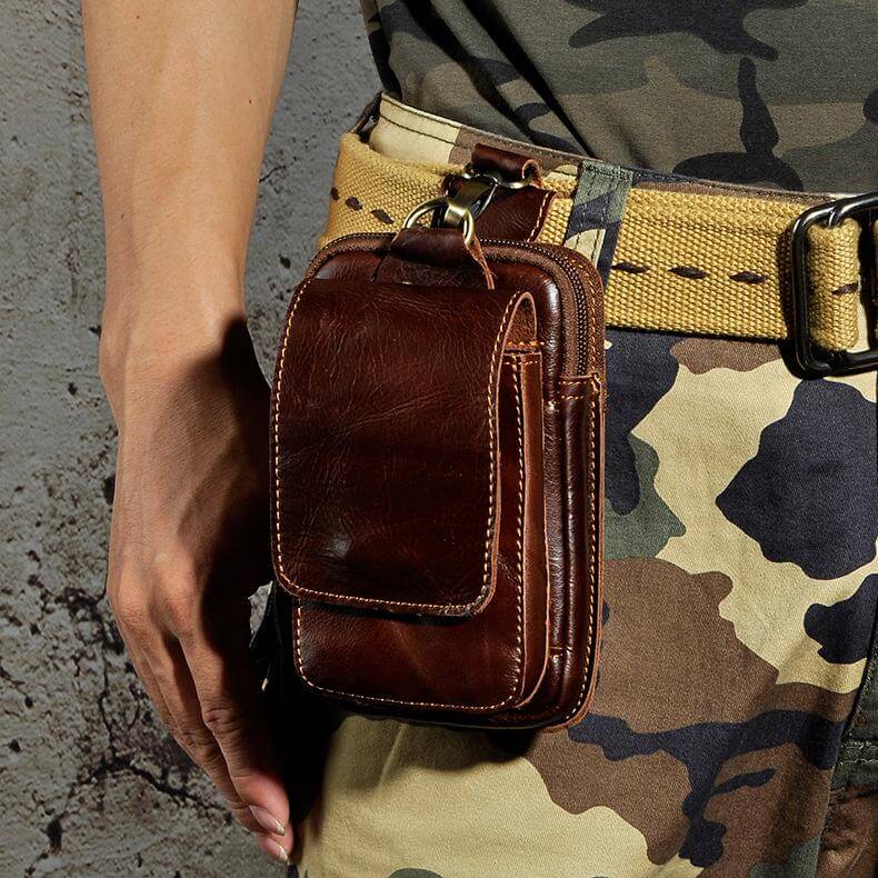 Sac banane homme style cuir | Port quotidien mains libres