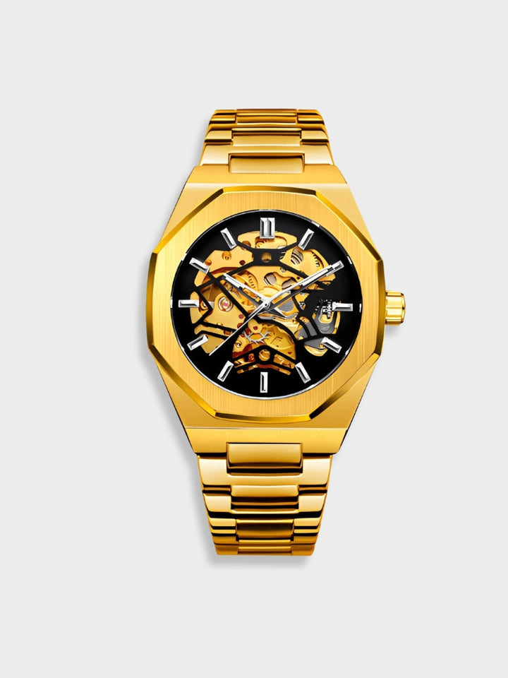 Blaise | Stylowy chronograf z paskiem ze skóry