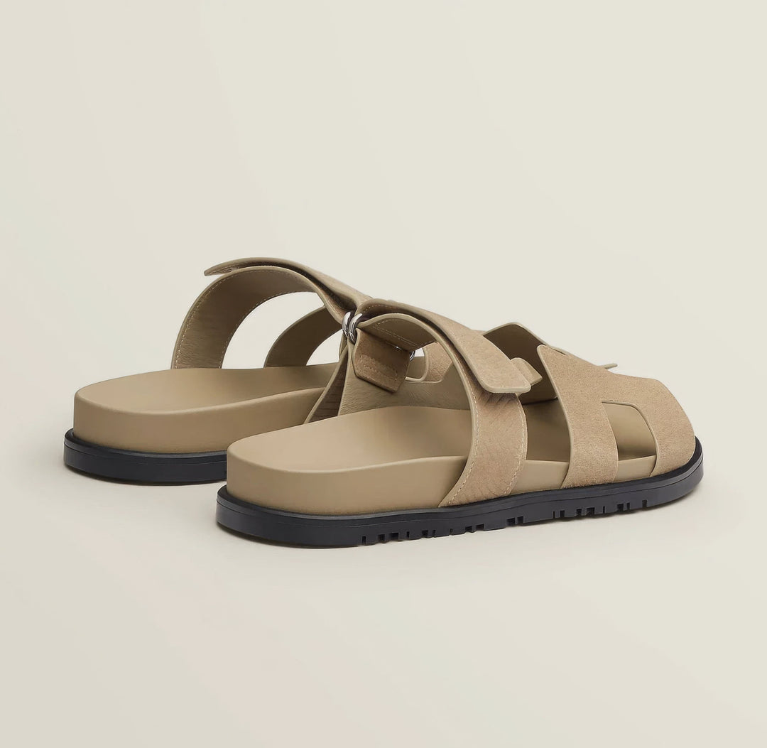 Men’s Double-Strap Sandals | Comfortable Rubber-Sole Summer Shoes