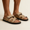 Men’s Double-Strap Sandals | Comfortable Rubber-Sole Summer Shoes