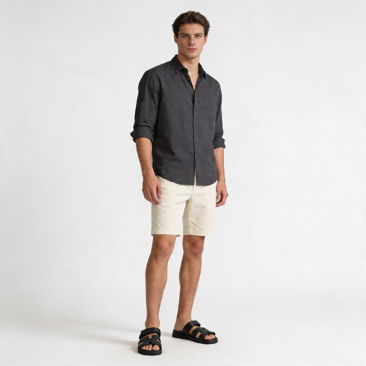 Men’s Double-Strap Sandals | Comfortable Rubber-Sole Summer Shoes