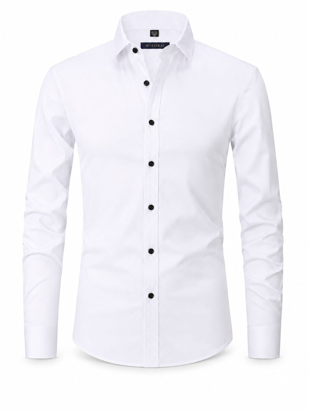 Cămașă-rochie elastică pentru bărbați | Croială slim, stil pentru nunți și ocazii formale