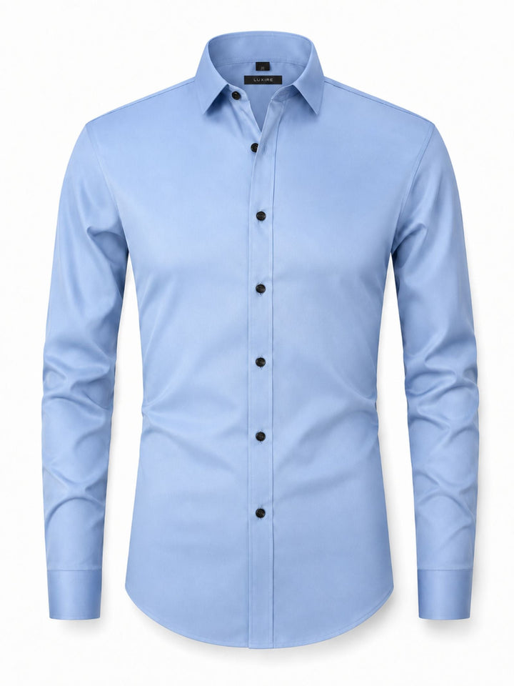 Cămașă-rochie elastică pentru bărbați | Croială slim, stil pentru nunți și ocazii formale