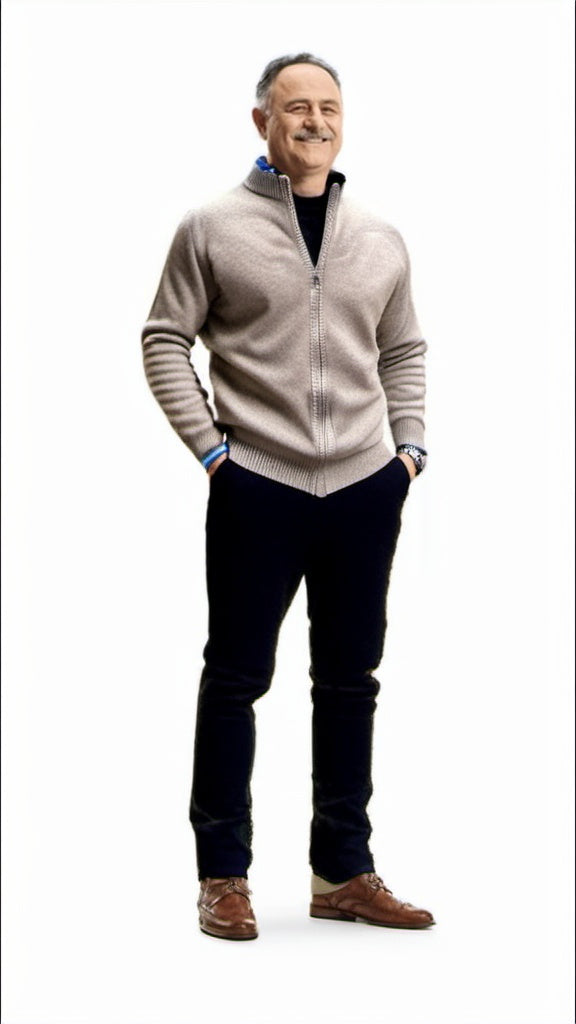 Herre Lynlås Cardigan