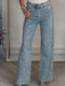 Dame Glimmerdetaljer Denimjeans