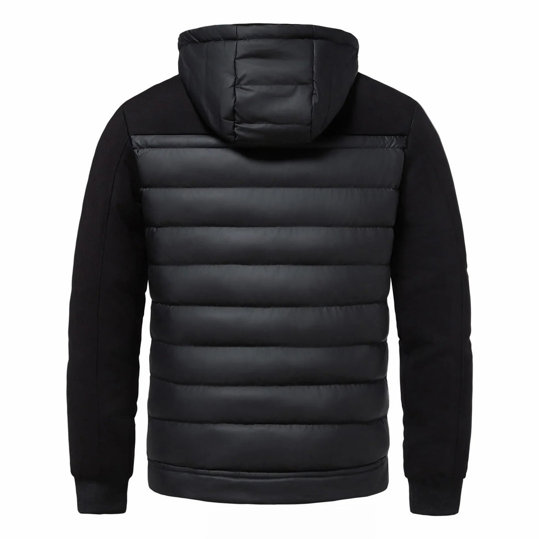 Herre Sort Hætte Cardigan Jakke