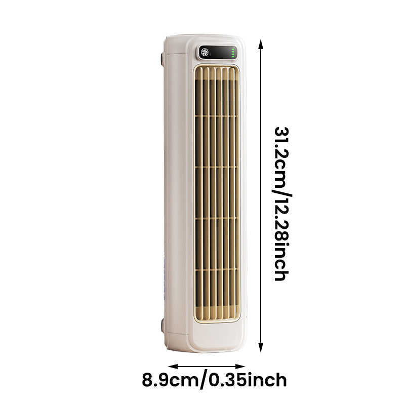 Bærbar Genopladelig Luftkøler | Ledningsfri 3-i-1 Køleventilator