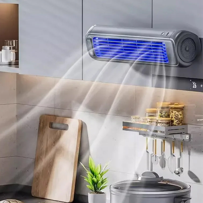 Bærbar Genopladelig Luftkøler | Ledningsfri 3-i-1 Køleventilator