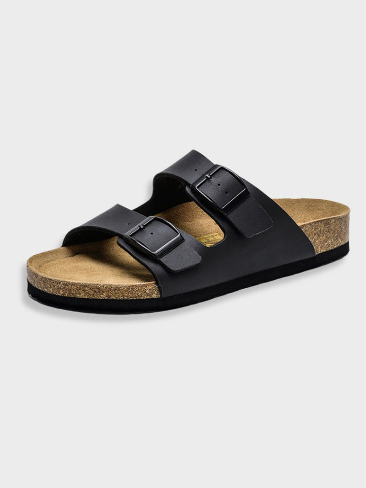 Style cuir pour homme Dias | Sandales confort à deux brides
