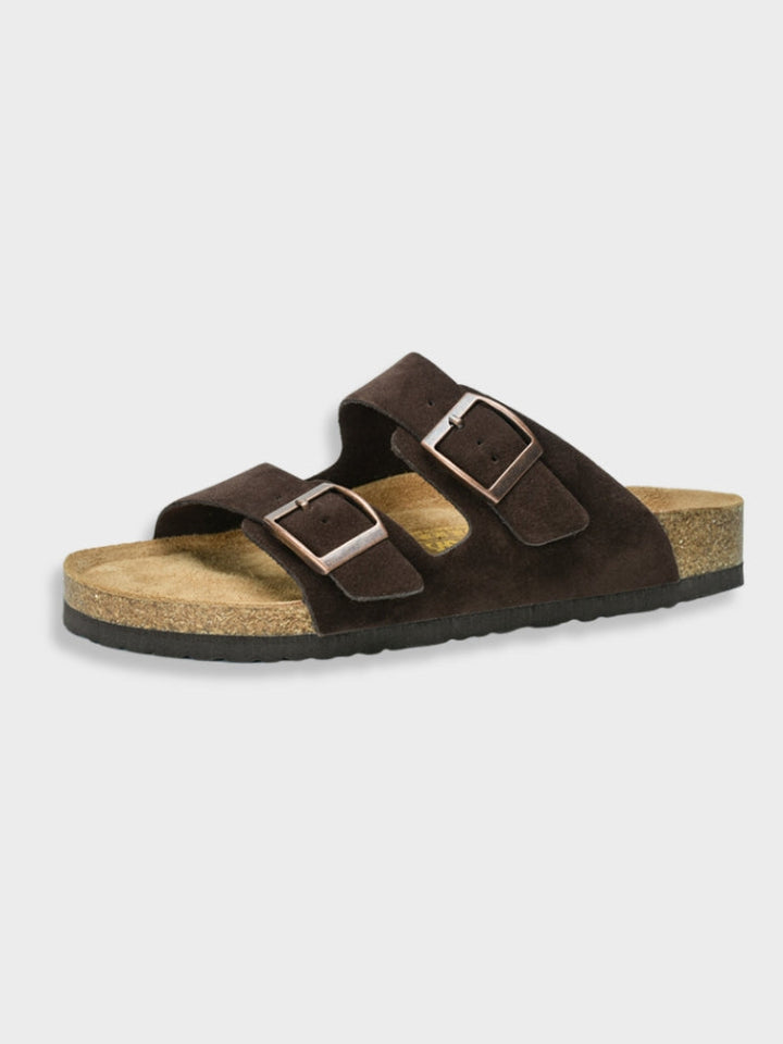 Style cuir pour homme Dias | Sandales confort à deux brides