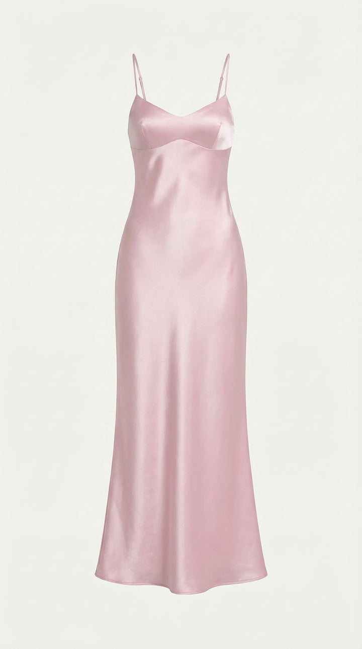 Dame V-Hals Maxikjole | Elegante Aften Anledning Slid