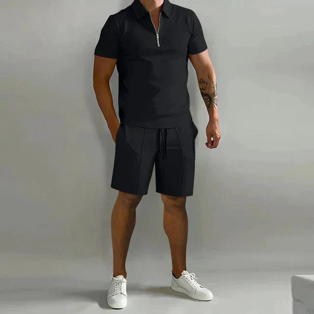 Herre Polo- og Shorts-Sæt | Smarte Afslappet Sommeroutfit