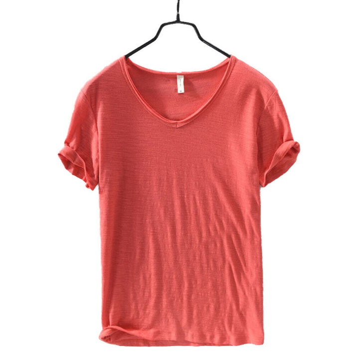 Men’s V-Neck T-Shirt | Lightweight Casual Short Sleeves