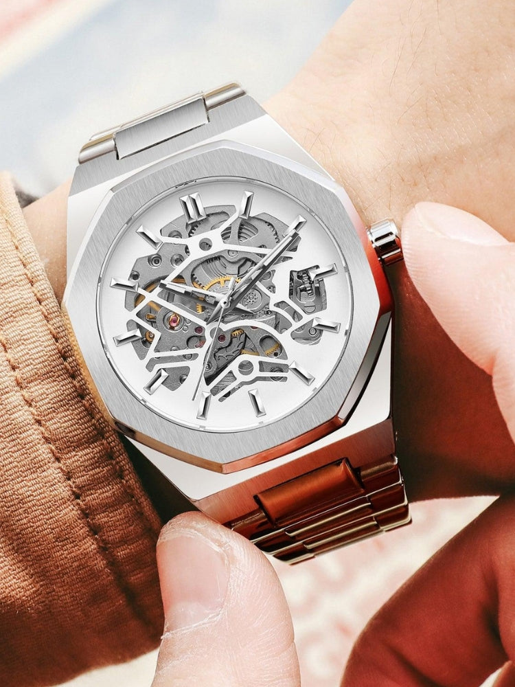 Blaise | Stylowy chronograf z paskiem ze skóry