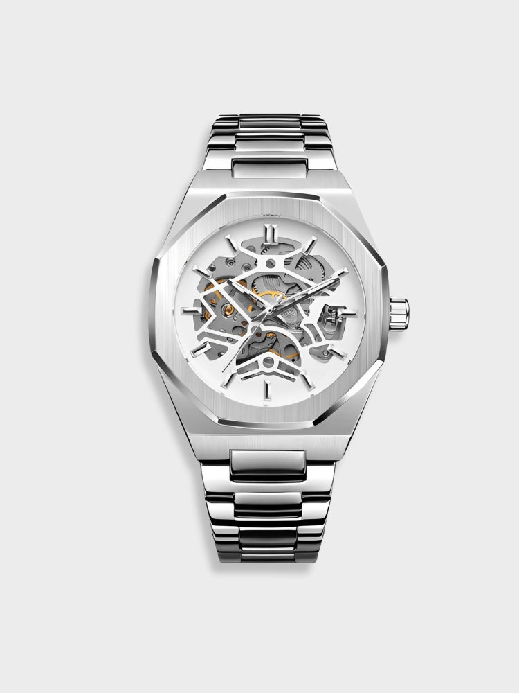 Blaise | Stylowy chronograf z paskiem ze skóry