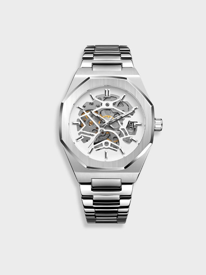 Blaise | Stylowy chronograf z paskiem ze skóry