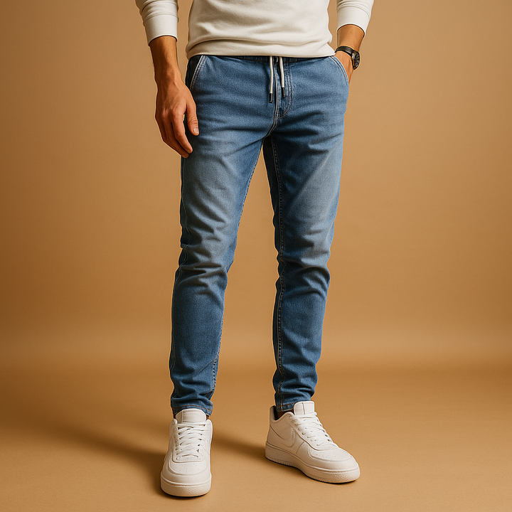 Herre Slank Pasform Jeans | Stræk Hverdag Denim Stil
