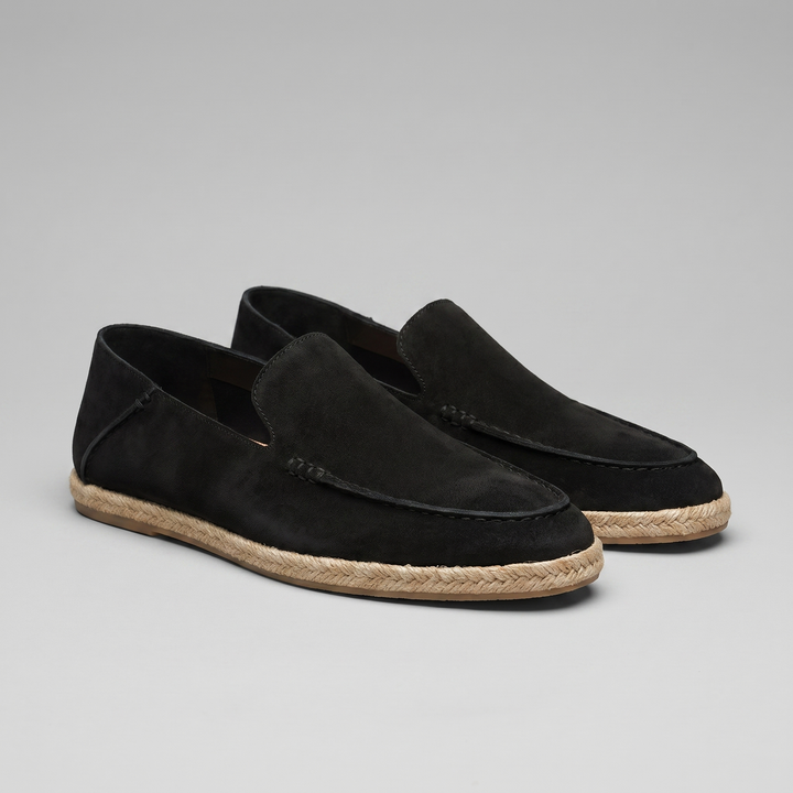 Herre Ruskind Stil Espadrille Hyttesko | Jute Beskær Sommar Glide-På