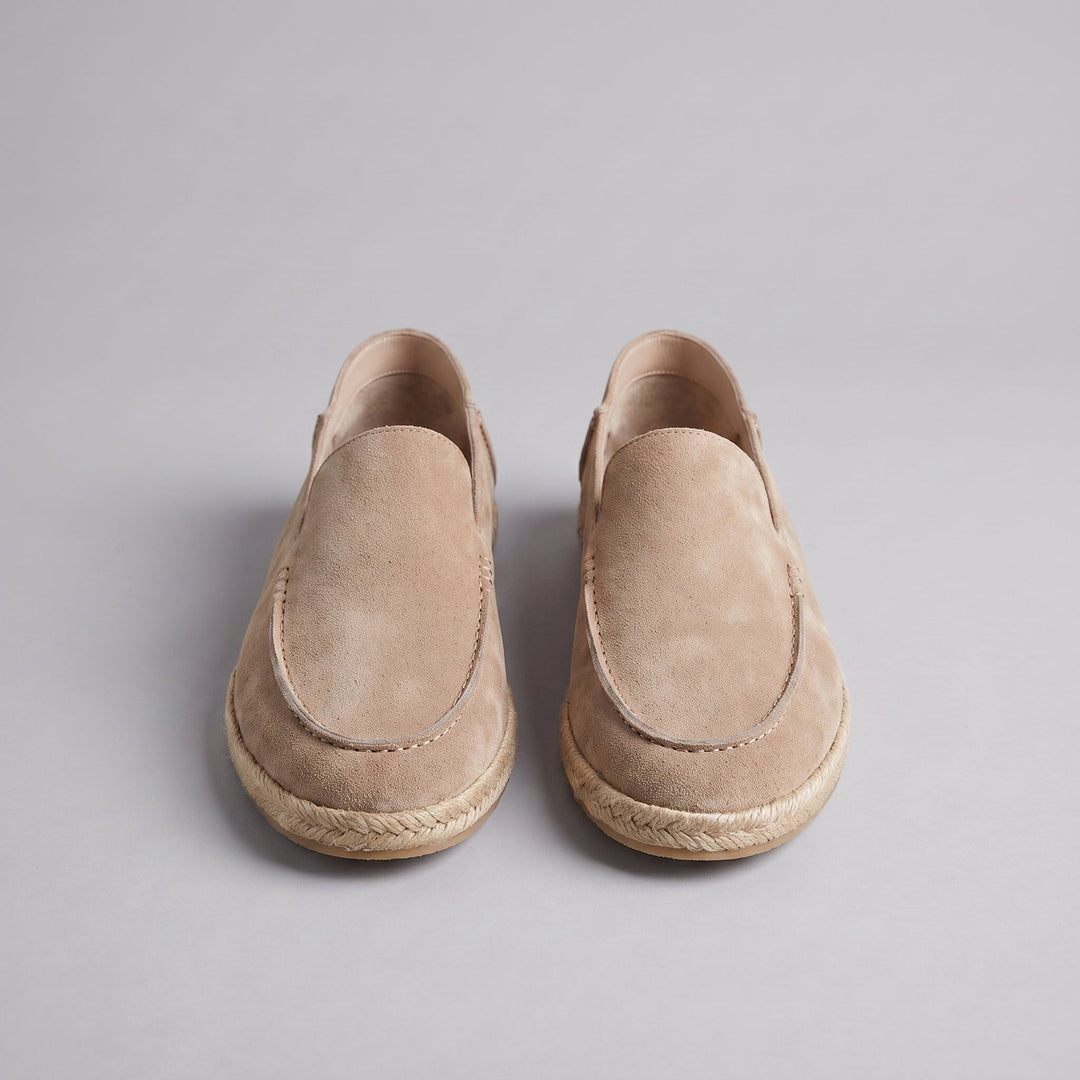 Herre Ruskind Stil Espadrille Hyttesko | Jute Beskær Sommar Glide-På