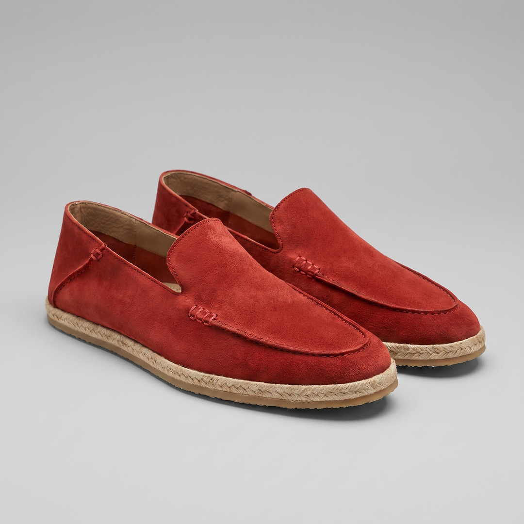 Herre Ruskind Stil Espadrille Hyttesko | Jute Beskær Sommar Glide-På