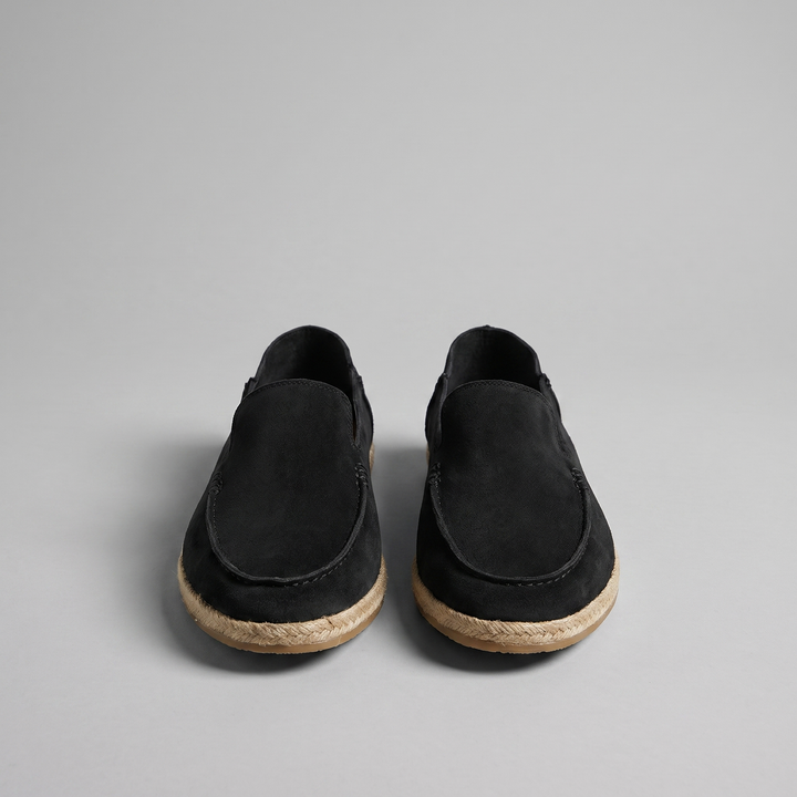 Herre Ruskind Stil Espadrille Hyttesko | Jute Beskær Sommar Glide-På
