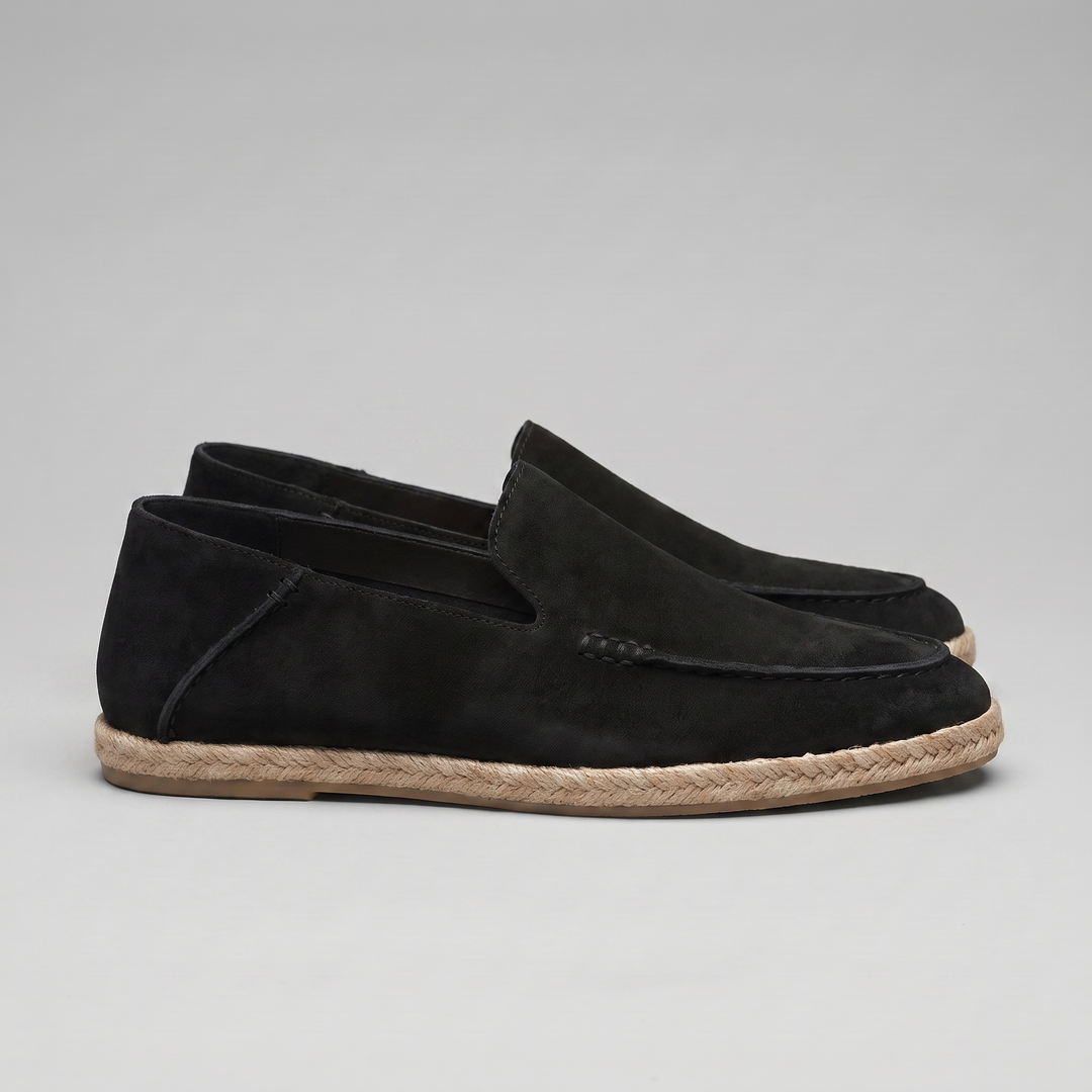 Herre Ruskind Stil Espadrille Hyttesko | Jute Beskær Sommar Glide-På