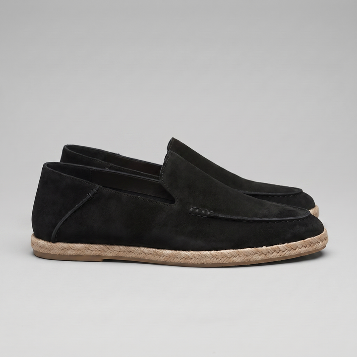 Herre Ruskind Stil Espadrille Hyttesko | Jute Beskær Sommar Glide-På