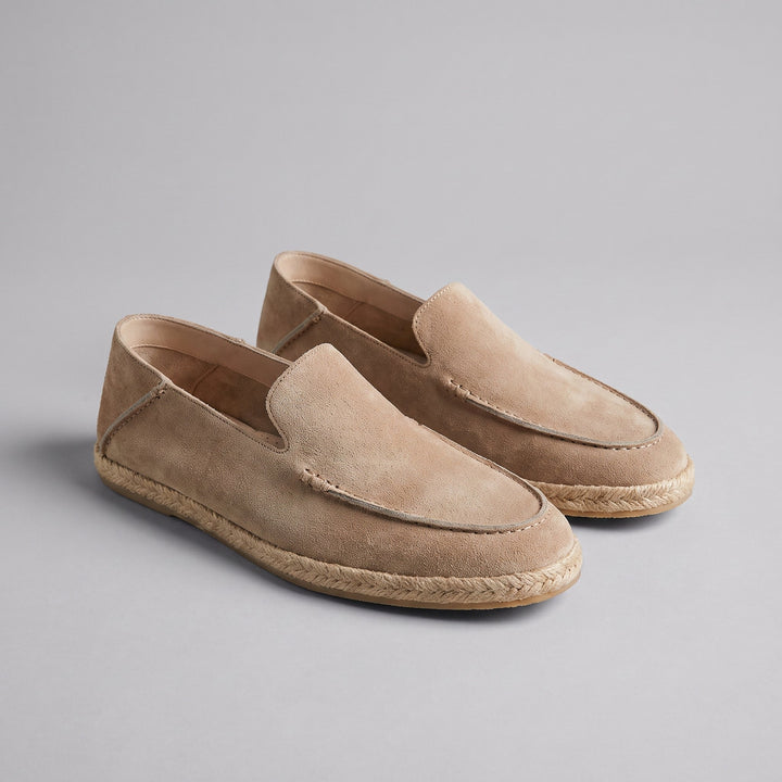 Herre Ruskind Stil Espadrille Hyttesko | Jute Beskær Sommar Glide-På