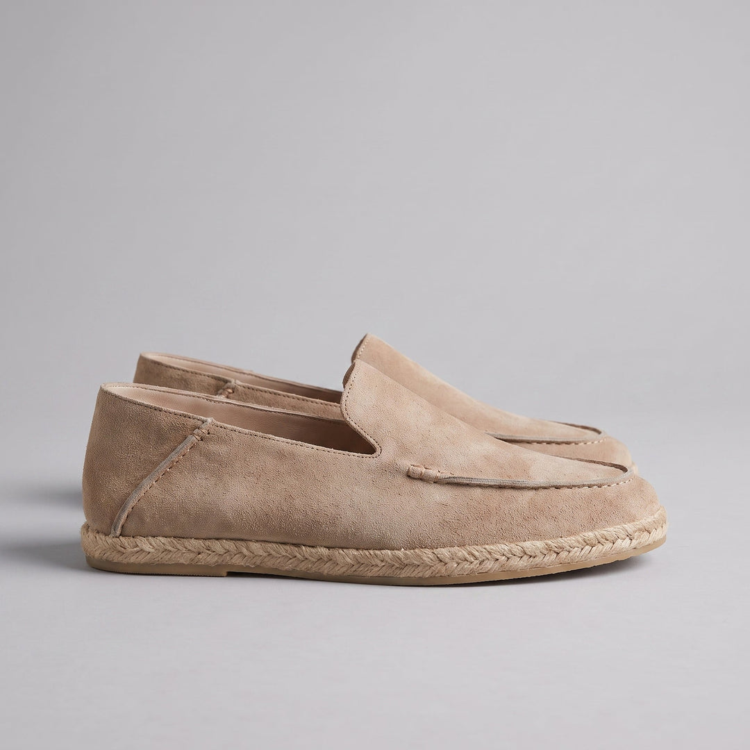 Herre Ruskind Stil Espadrille Hyttesko | Jute Beskær Sommar Glide-På