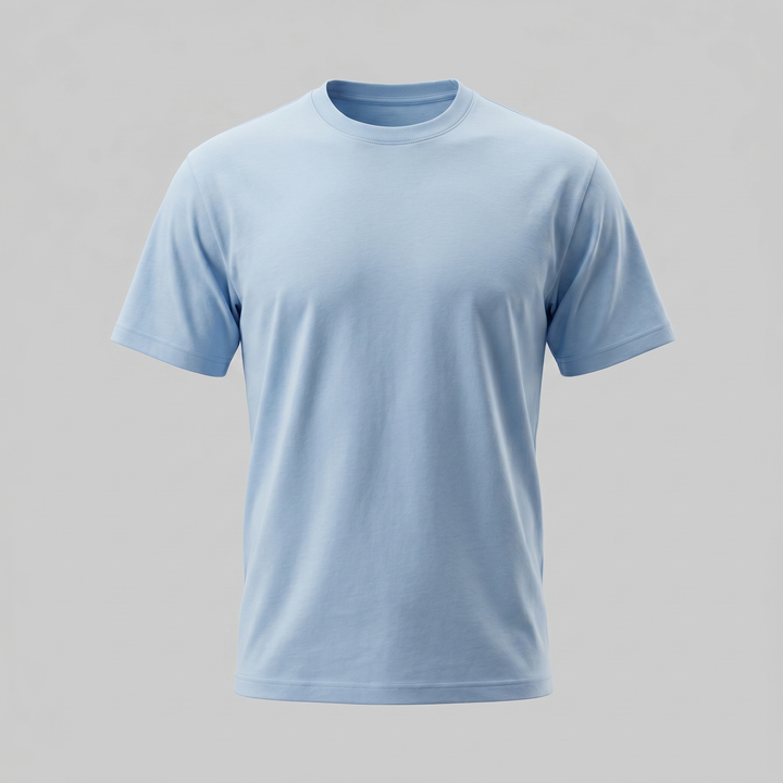 Herre Bomuld Mandskab Hals T-Shirt