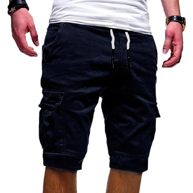 Herre Cargoshorts | Flere Lommer Snøre Sommershorts