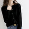 Dame Blød-Strik Kashmir Knapper-Op Cardigan