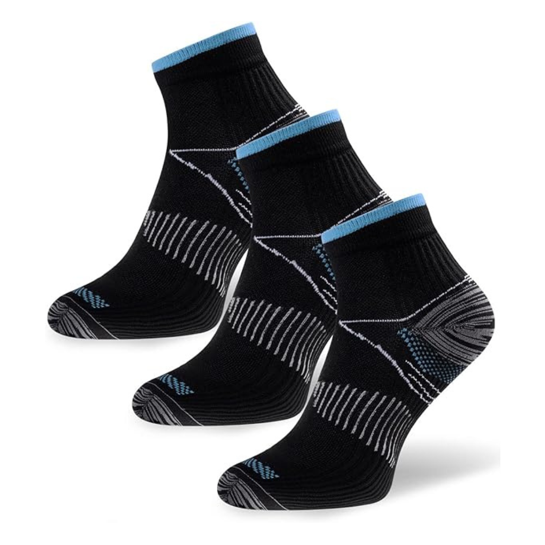 Unisex Kompressions Ankelstrømper | Ergonomisk Støtte 3-Pak