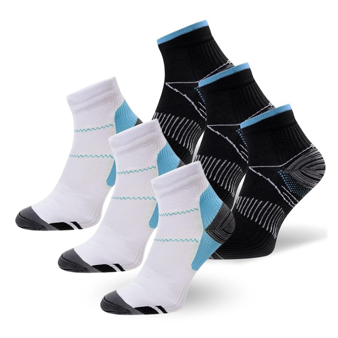 Unisex Kompressions Ankelstrømper | Ergonomisk Støtte 3-Pak