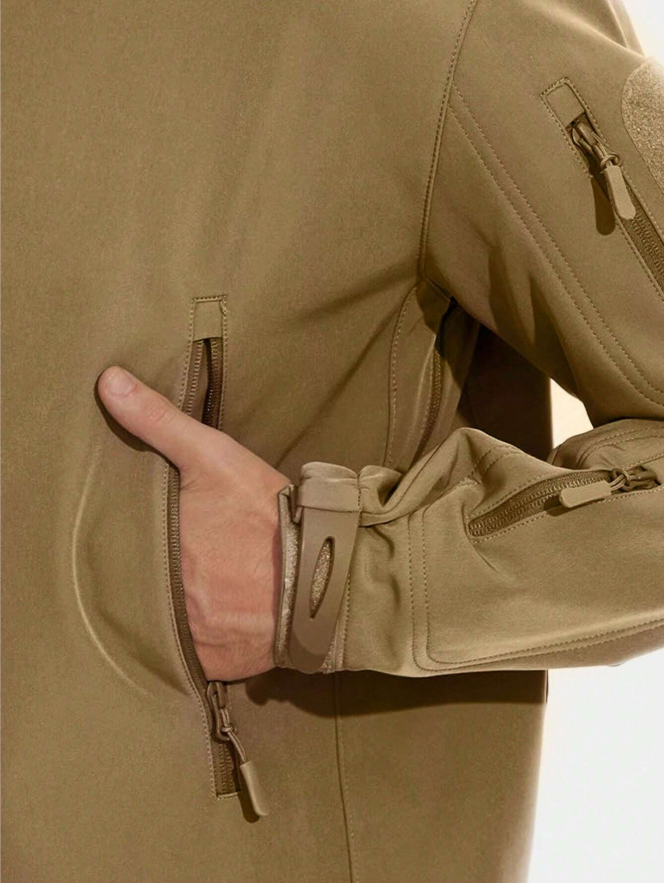 Ensemble de plein air pour homme résistant à l’eau | Veste et pantalon doublés en polaire