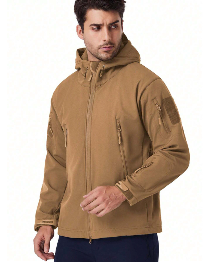 Ensemble de plein air pour homme résistant à l’eau | Veste et pantalon doublés en polaire