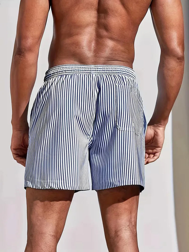 Herre Stribede Badeshorts | Strand og Ferie Essentielt