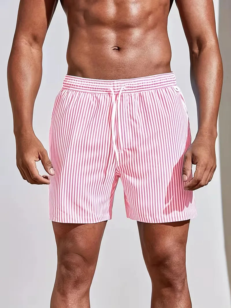 Herre Stribede Badeshorts | Strand og Ferie Essentielt