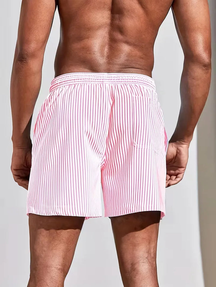 Herre Stribede Badeshorts | Strand og Ferie Essentielt